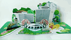 广州花园酒店立体贺卡-古田路9号-品牌创意/版权保护平台