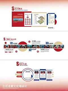 社区走廊文化墙设计 - 小红书