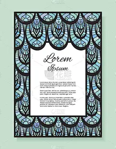 模板感谢信，邀请函，封面