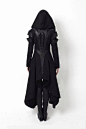 Avant Longcoat with hood Knee-high laced boot  Gelareh A/W 2014: 