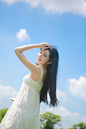 小清新日系美女田园风格户外阳光养眼写真图片