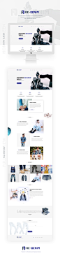 RE-DENIM Landing page : Hi, This is my new design. I was previously a denim developer and i love denim and jeans. For showing love to denim I create this design. Hope you like my design and show your love also.