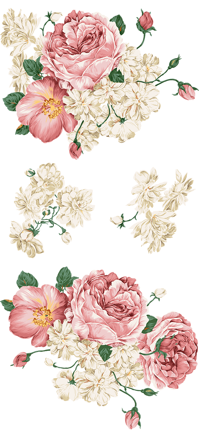 水彩-插画-花png@北坤人素材