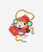 卡通版财神爷里的小红包