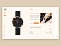 Daniel Wellington ecommerce redesign concept product card ecommerce watch daniel wellington minimal vector typography simple design logo icon clean  creative clean branding website web ui girl fashion design