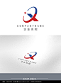 字母X企业圆弧LOGO设计图片