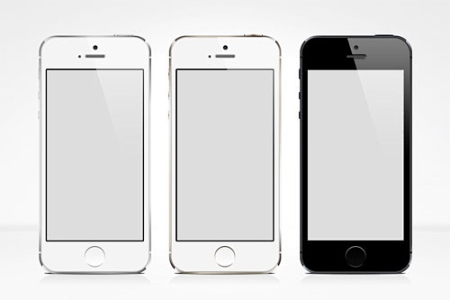iPhone5S - 免费PSD实物模型