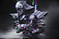 General 3000x2000 glitch art abstract distortion RGB samurai katana