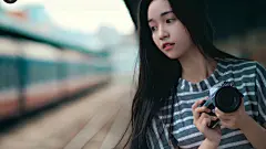 可爱越南美女桌面壁纸