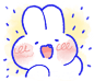 lovely mongmong 1 – LINE Stickers | LINE STORE : cute rabbit, lovely mongmong's
