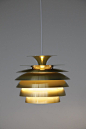 Pair of brass pendants | modestfurniture.commodestfurniture.com