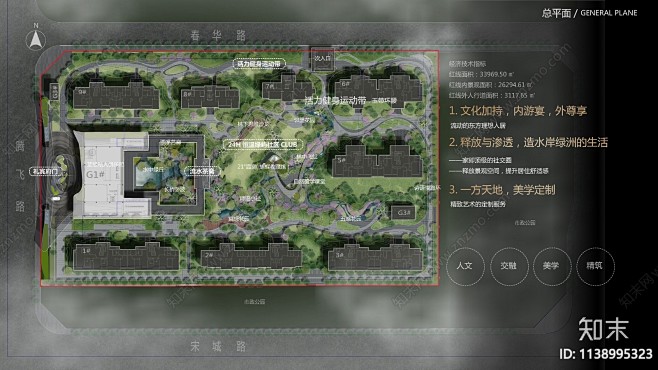 商丘金沙壹号院大区景观方案文本下载【ID...