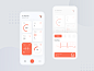Fitness Tracking App white walking tracking tracker steps statistics sport running run mobile medical ios health graph fitness activities calories app analytics activity