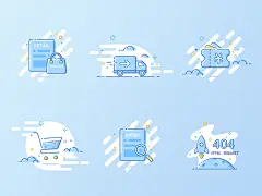 描边风缺省页图标