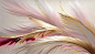 Photo there are two feathers that are on a vase with a white background generative ai
