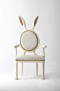 可爱兔子椅子，很具女王范儿嘛