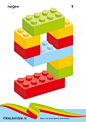 Cijfers van lego 1 -10 voor kleuters, nummer 9 , kleuteridee.nl , lego numbers for preschool 1-10 , free printable.