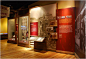 1.) Glass Display Cases 3.)exhibitconcepts.com 4.) Classical look that is nice.