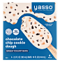 Chocolate Chip Cookie Dough Stick Bars | Yasso Frozen Greek Yogurt : Creamy vanilla-flavored frozen Greek yogurt with chocolate-flavored chips and chunks of cookie dough all at just 100 calories per bar.