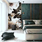Chic and luxurious bedroom where you will find your peace. #luxury#interior#design#green