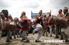 尼泊尔纪念世界土著人日(组图)