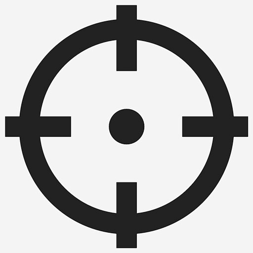 十字准星瞄准枪口图标_88ICON https://88icon.com 十字准星 瞄准 枪口 射击