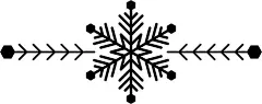 图源免费EPS文件 |圣诞节雪花分隔线，雪花边框。