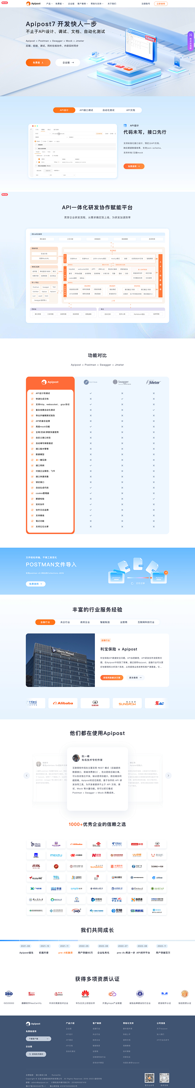 Apipost-API 文档、设计、调试...