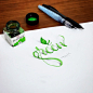 手绘3D立体字，跃然纸上。丨来自土耳其设计师Tolga Girgin。