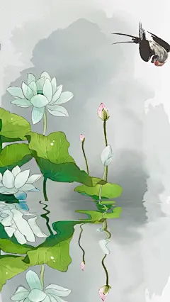 古风壁纸，32张手绘古风中国风插画原画欣赏，取图吱声