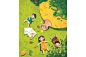 #给你颜色# 从小到大父亲都像一棵大树，让我们依赖，陪我们长大，分享一组越南插画师Wazza Pink关于孩子和父亲的插图~