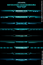 大数据可视化科技边框头部素材集