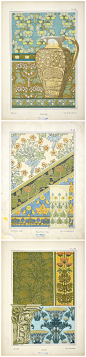 新艺术风格植物纹案 
via：Maurice Pillard Verneil（1869-1942） ​​​​