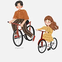 复古手绘一起请自行车旅行的父女俩图片大小2000x2000px 图片尺寸1.2 MB 来自PNG搜索网 pngss.com 免费免扣png素材下载！插画#创意场景#父女#复古#卡通#骑自行#人物#手绘#