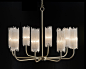 Natural Selenite Eight-Light Chandelier - Fixed Lighting - Lighting - Our Products