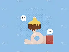 如此悲伤但真实，为冰淇淋，平面设计哀悼