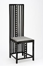 高背椅-查尔斯·雷尼·麦金托什（Charles Rennie Mackintosh）：打造格拉斯哥风格-美国艺术联合会
