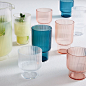 Fluted Acrylic Glassware