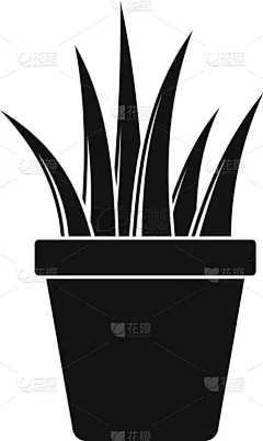芦荟,锅,计算机图标,简单,白色,黑色,华丽的,清新,健康保健,生长
