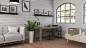 Free photo 3d render of a modern office interior