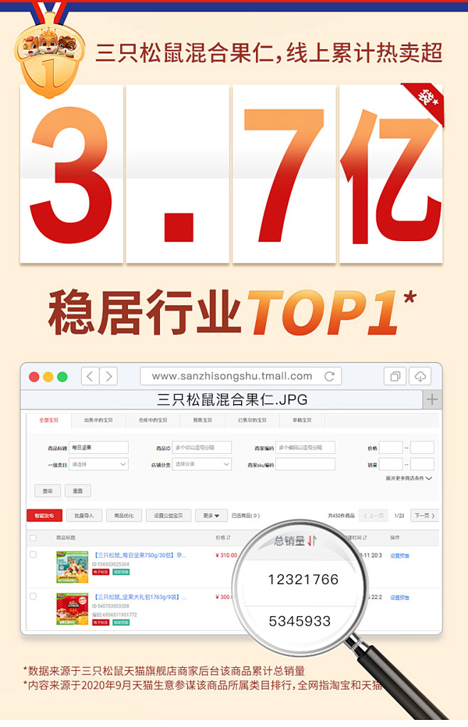新品【三只松鼠_量贩混合果仁1000g】...