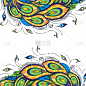 Peacock feathers.