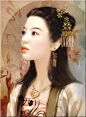 台湾插画家德珍(DerJen):中国古典女性插画欣赏