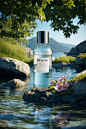 14736-20841100-best quality,bottle,water,still life,no humans,scenery,reflection,realistic,8k,outdoors,blur,depth of field,reflection of water,