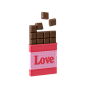 free chocolate 3d illustration