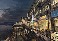 秋色波连波的相册-日系动漫和插画里的场景