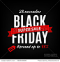 Black Friday sale inscription design template. Black Friday banner. Vector illustration