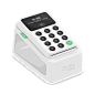 This may contain: a white electronic device sitting on top of a table
