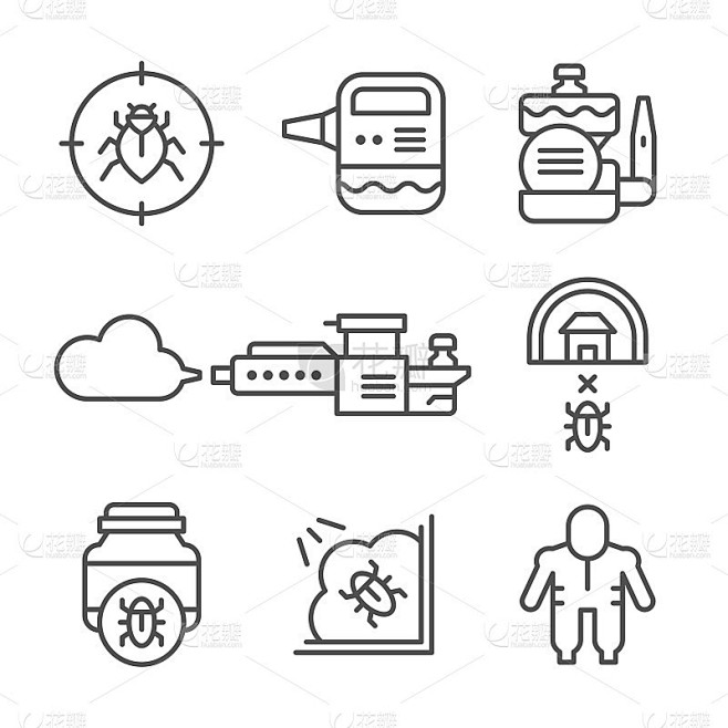 设置消灭的线条图标