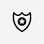 盾牌星星安全图标_88ICON https://88icon.com 盾牌 星星 安全 保护 垫子 英雄 收藏夹 界面和网页图标